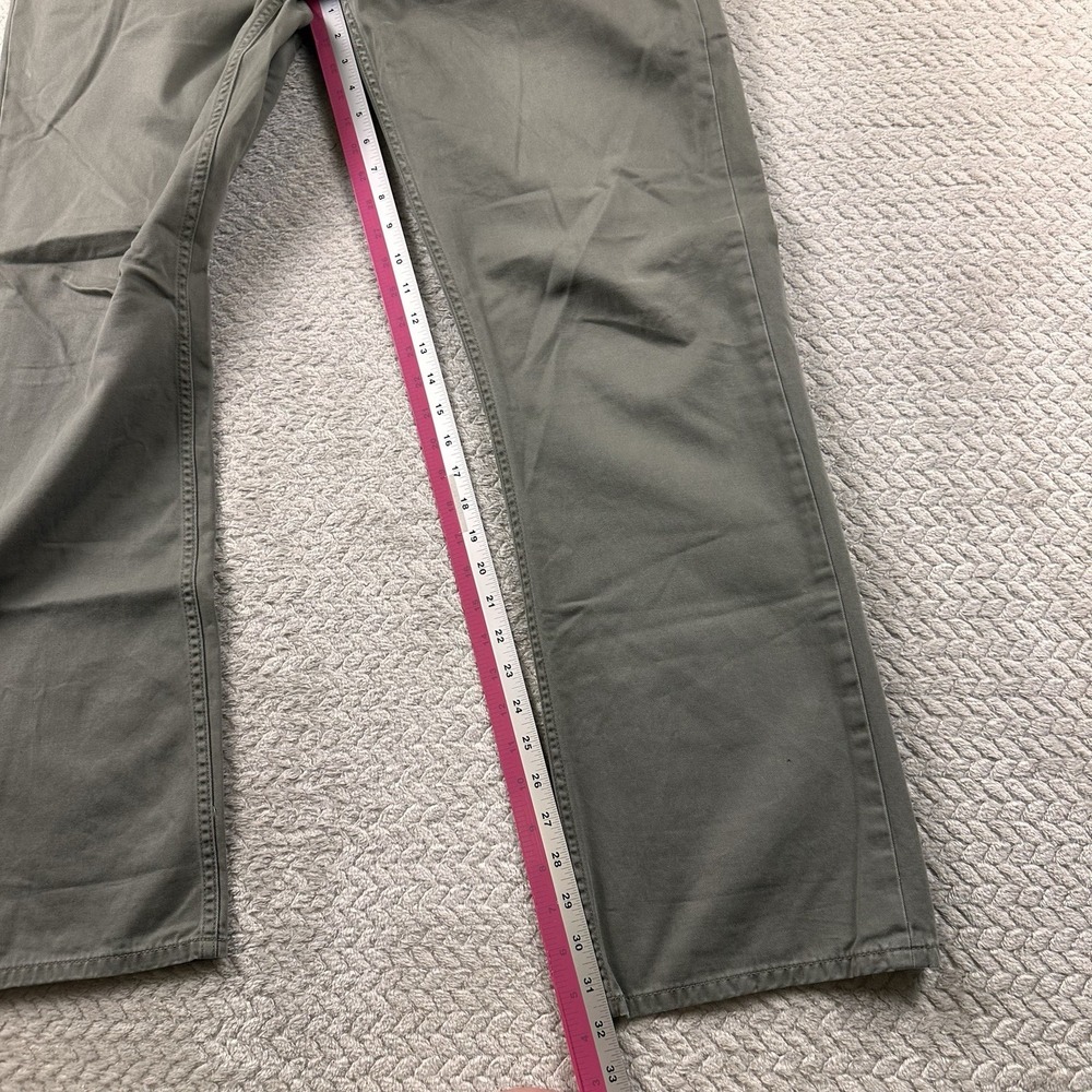 Polo Ralph Lauren 650 Straight Leg Pants Men's 36x32 Green Cotton Chino Travel - Picture 7 of 16